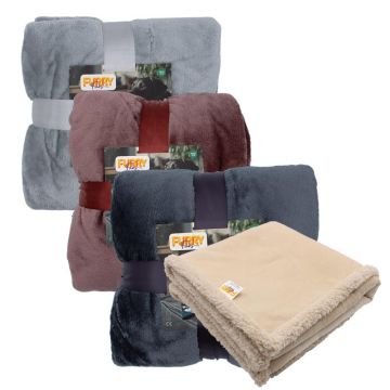 FurryFabs Wasserdichte Hundedecke Flanell, 100x130 cm