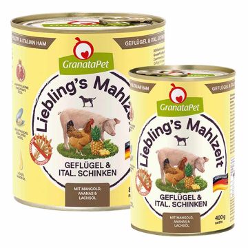 Granatapet Lieblingsmahlzeit Geflügel und ital. Schinken