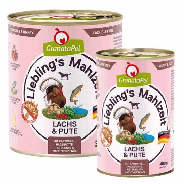 Granatapet Lieblingsmahlzeit Lachs und Pute