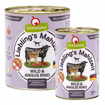 Granatapet Lieblingsmahlzeit Wild und Angus Rind