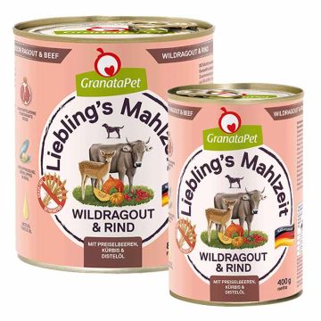 Granatapet Lieblingsmahlzeit Wildragout und Rind