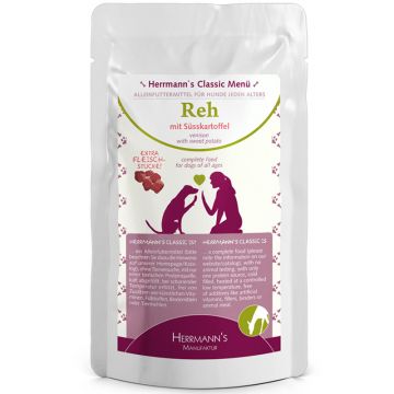 Herrmanns Standbeutel Reh mit Süßkartoffeln 130g