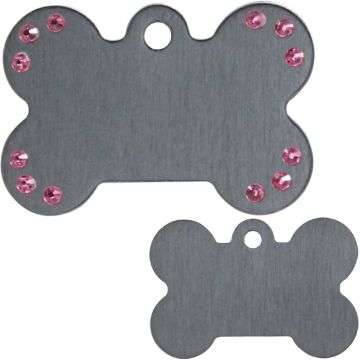 Knochen Groß Grau + St. Pink