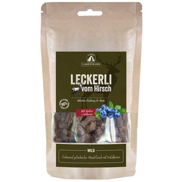Lakefields Leckerli Trockenfleisch Hirsch 150g