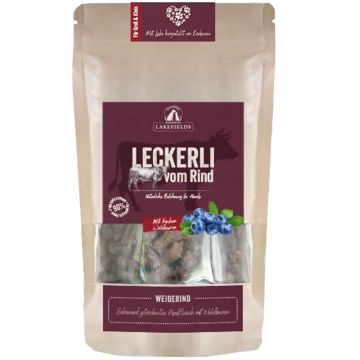 Lakefields Leckerli Trockenfleisch Weiderind 150g