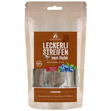 Lakefields Trockenfleischstreifen Landhuhn 150g