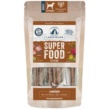 Lakefields SUPERFOOD Premium Sticks Landhuhn 130g