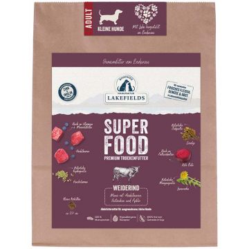Lakefields SUPERFOOD Premium Rind für kleine Hunde