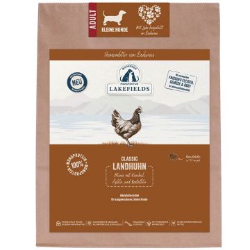 Lakefields Trockenfleisch-Menü kleine Hunde Huhn 1 kg