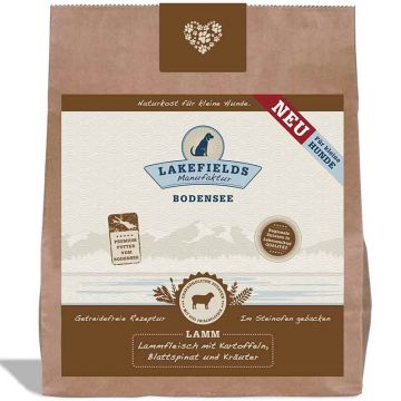 Lakefields Trockenfleisch-Menü kleine Hunde Lamm 1 kg