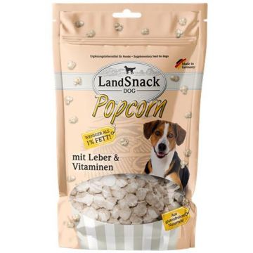 LandSnack Dog Popcorn mit Leber und Vitaminen 100g