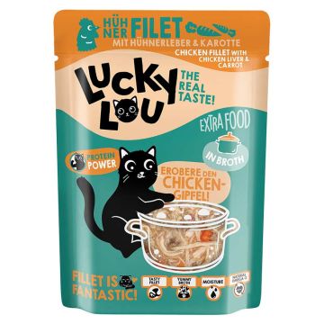 Lucky Lou Extrafood Hühnerfilet + Hühnerleber in Broth