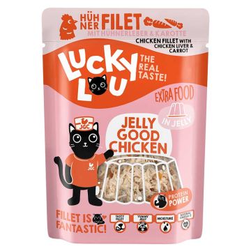 Lucky Lou Extrafood Hühnerfilet mit Hühnerleber in Jelly