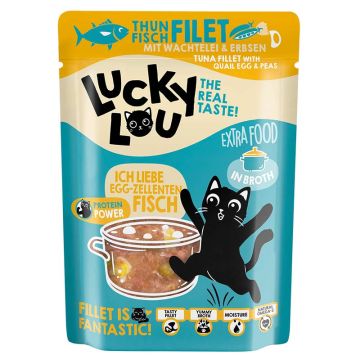 Lucky Lou Extrafood Thunfischfilet + Wachtelei in Broth
