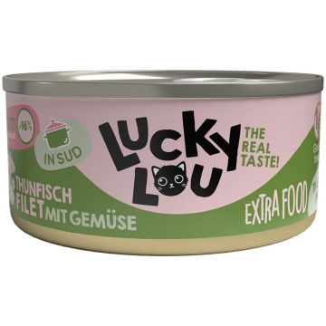 Lucky Lou Extrafood Thunfisch mit Gemüse in Sud 70g