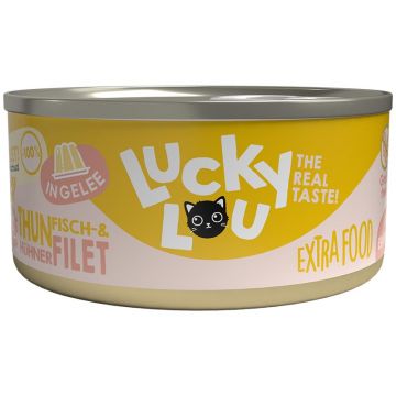 Lucky Lou Extrafood Thunfisch + Hühnerfilet in Gelee 70g