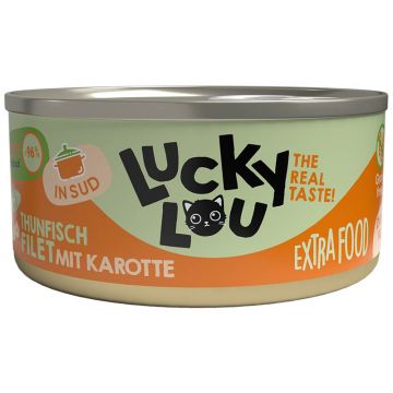 Lucky Lou Extrafood Thunfisch mit Karotte in Sud 70g