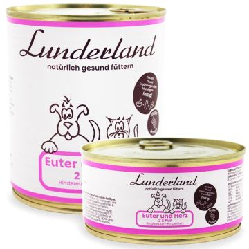 Lunderland Reinfleisch Mix-Dose Euter+ Herz
