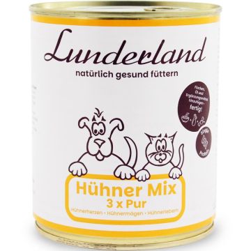 Lunderland Reinfleisch-Dose Hühner-Mix