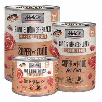 Macs Cat Dose Rind + Hühnerherzen