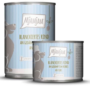 MjAMjAM Dog blanchiertes Rind + Kürbis an Soße
