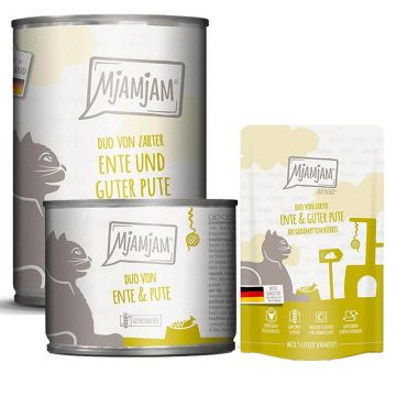 MjAMjAM DUO von zarte Ente + guter Pute an gedämpftem Kürbis