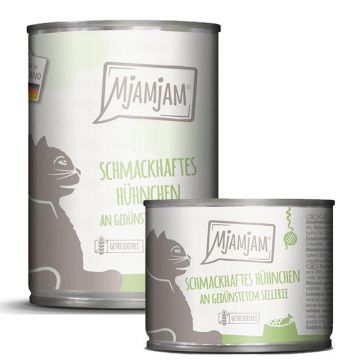 MjAMjAM schmackhaftes Hühnchen an gedünstetem Sellerie