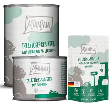 MjAMjAM deliziöses Rentier + Hühnchen an leckeren Möhrchen