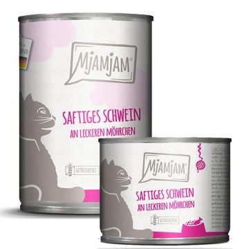 MjAMjAM saftiges Schwein an leckeren Möhrchen