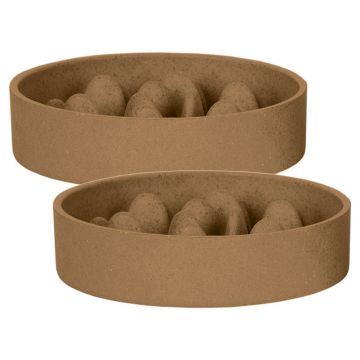 Petlando Bamboo Napf Anti-Schling, braun