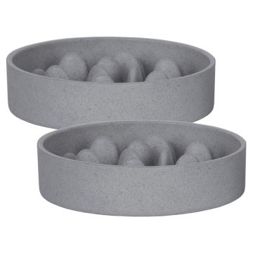 Petlando Bamboo Napf Anti-Schling, grau