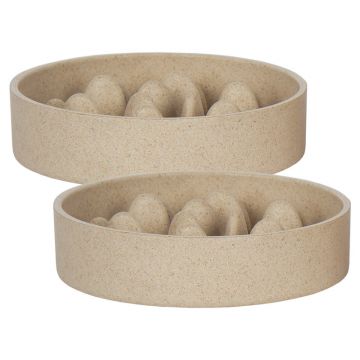 Petlando Bamboo Napf Anti-Schling, sand
