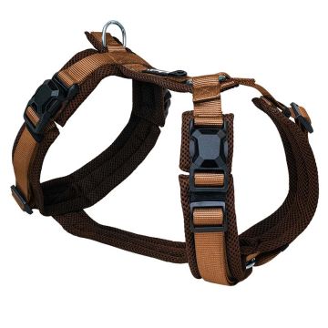 Petlando Magnetech Y-Comfort Geschirr, mokka/cognac