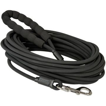 Petlando Trekking Leine Rund mit Griff, schwarz