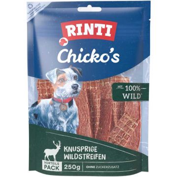 Rinti Snack Chickos knusprige Wildstreifen 250g