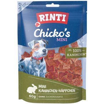 Rinti Snack Chickos MINI Kaninchen-Häppchen 60g