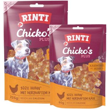 Rinti Snack Chickos PLUS Käsewürfel mit Huhn