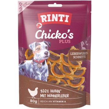 Rinti Snack Chickos PLUS Leberwurstschnitte 80g