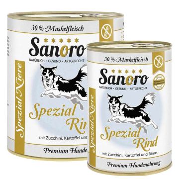 Sanoro Spezial Niere Bio-Rind mit Zucchini+Kartoffel+Birne