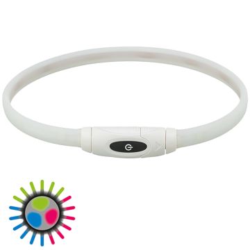 Flash Leuchtring USB, Silikon, XS-XL: 65cm/16mm, multicolor