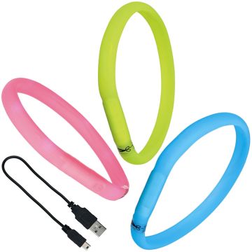 USB Flash Leuchtband, 30mm, für langhaarige Hunde