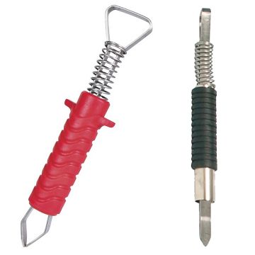 Zeckenzange mit Feder, Metall, 8cm, Pro Care