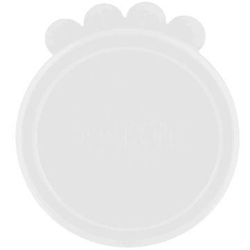 1 Dosendeckel, Silikon, 10,6 cm, transparent