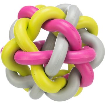 Knotenball, bunt, Naturgummi 10 cm