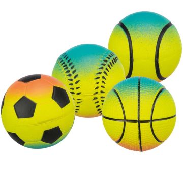 Neonball, schwimmt, Moosgummi, 7cm