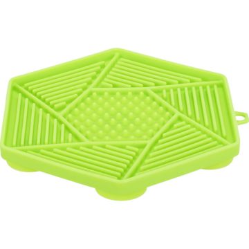 Lick n Snack Matte mit Saugnäpfen, Silikon, 17cm, grün