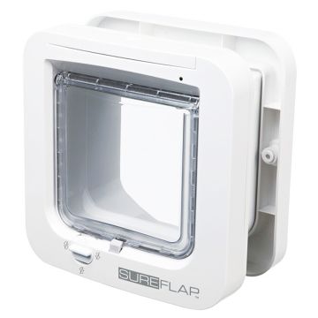 SureFlap 4-Wege Freilauftür m. Mikrochiperkennung 21x21 weiß