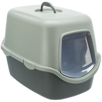 Be Eco Katzentoilette Vico, 40x40x56cm, anthrazit/grau-grün