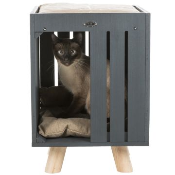 BE NORDIC Kuschelhöhle Alva, 36x51x36cm, anthrazit/sand
