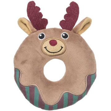 Xmas Elch Donut, Plüsch, 14cm, grau